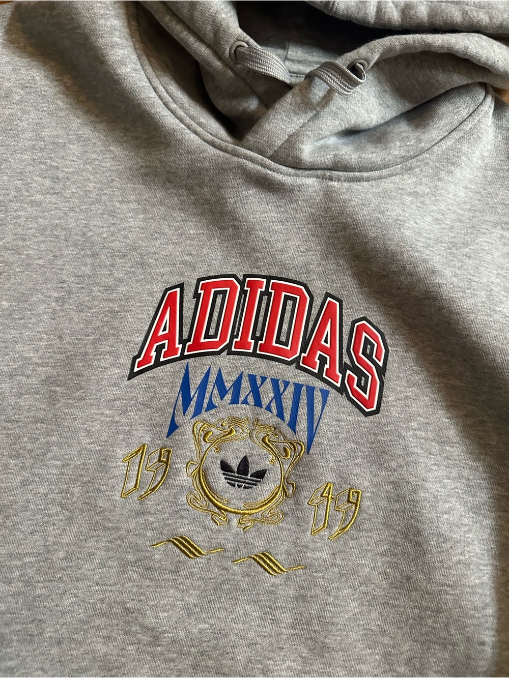 Adidas Originals Grey Hoodie MMXXIV 2024 Size M (IX6770) – Perfect Condition - Picture 3 of 6